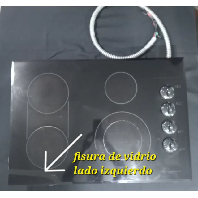 Tope Cocina Marca Frigidaire 78,5cm C/ Detalle En El Vidrio.