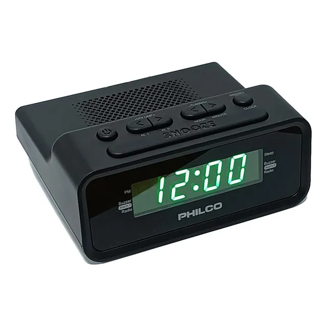 Radio Despertador - Philco - Fm + Alarma + 20 Memorias