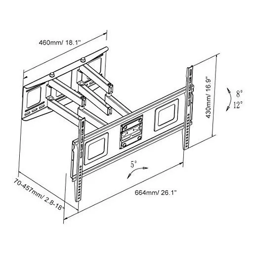 Cr1 Soporte Pared Para Televisor Uhd Oled 32  65  4k LG