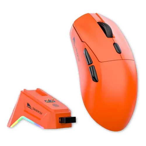 Mouse Gamer Wlmouse Beast X Mini Magnesium Sem Fio 4k Cor Laranja