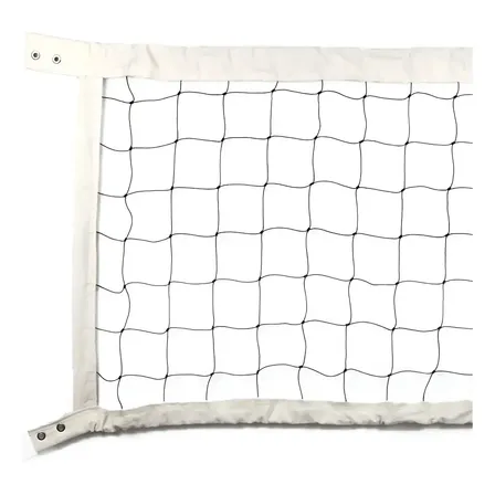 Rede Volei Oficial 100% Algodão 4 Faixas + 13m Cabo De Aço Azzure