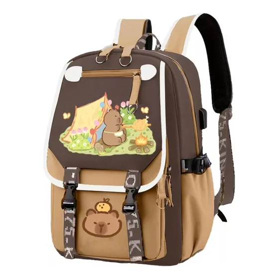 Mochila Capibara 2024 New, Mochila Kawaii Carpincho