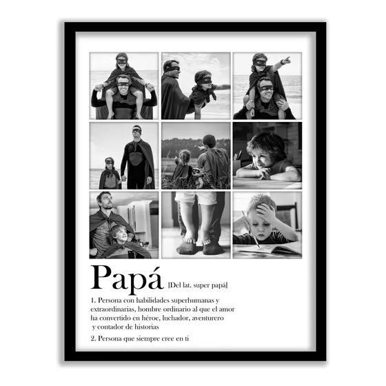 Cuadro Personalizado Regalo. Muy Originales! 33x43cm Premium