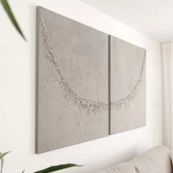 Cuadro Textura Modernos Abstractos Pintados A Mano Vison Wabi Sabi