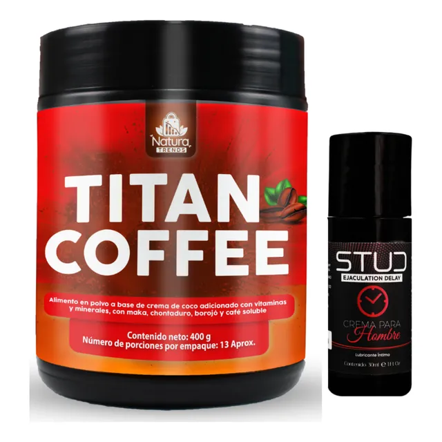 Potenciador Y Retardante Titan Coffee + Stud