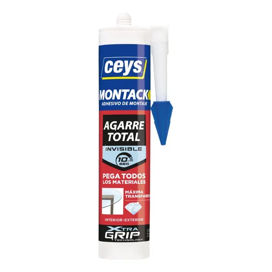 Adhesivo De Montaje Montack Transparente 315grs Ceys