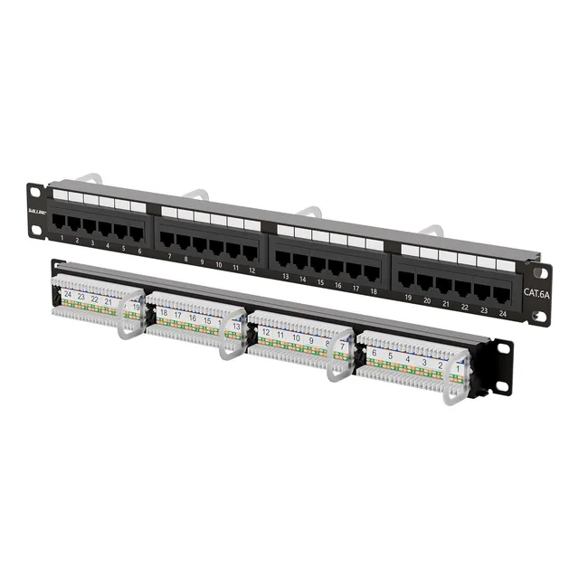 Panel De Conexión Cat6a De 24 Puertos 19 