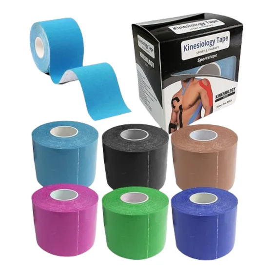 Kit De 3cintas Kinesiotape Venda Tape Rollo De 5m X 5cm