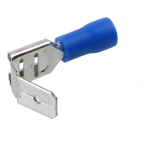 Terminal 100pza Azul Pbdd2-250 Awg14-16 Enchufe/espada 1/4
