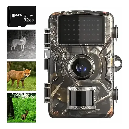 Câmera De Trilha Caça 16mp Full Hd Visão Noturna Camuflada