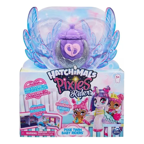 Bebé gemelo Hatchimals Pixies Riders de Bonecos - Hatchimals
