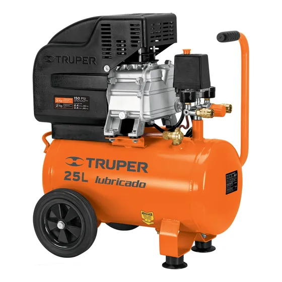 Compresora Lubricada 25 Litros Truper