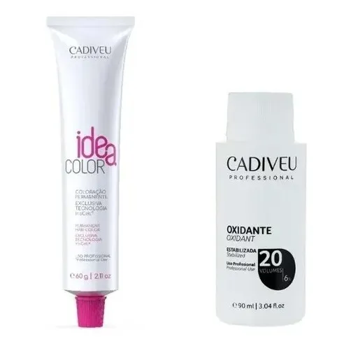 Coloração Profissional Cadiveu Idea Color 60g + Ox 20v