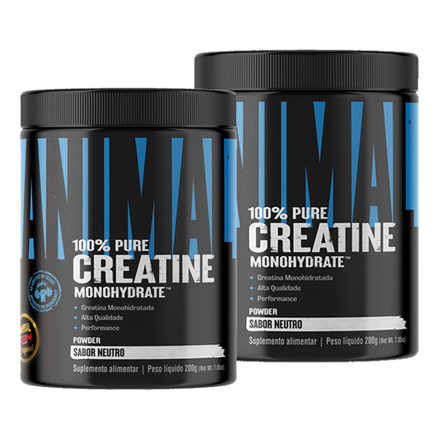Suplemento Em Pó Universal Nutrition Creatina Em Pote De 200gr 2 Un Pacote Animal Creatine Suplemento Em Pó Universal Nutrition Creatina Em Pote De 200gr 2 Un Pacote Animal Creatine
