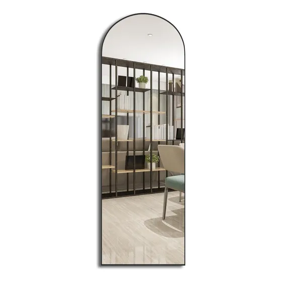 Espelho Oval Base Reta Arco 150 X 50 Corpo Inteiro C/moldura