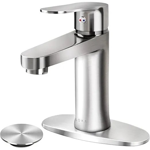 Llave Grifo De Baño Para Lavamanos Con Desagüe Incluido