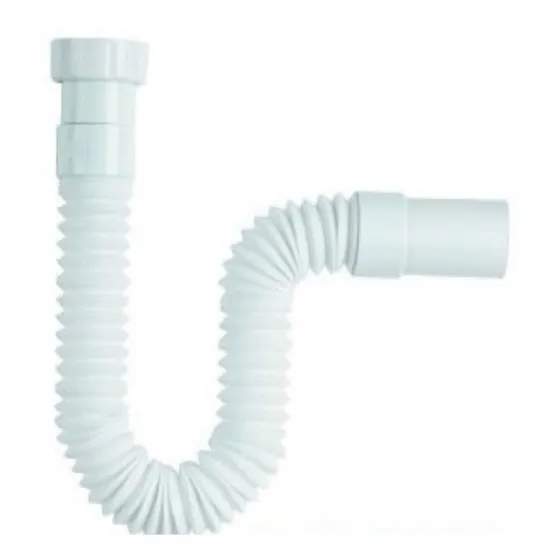 Sifon Extensible P/lavamano Plastico 1/4  33,5cm-(80cm Largo