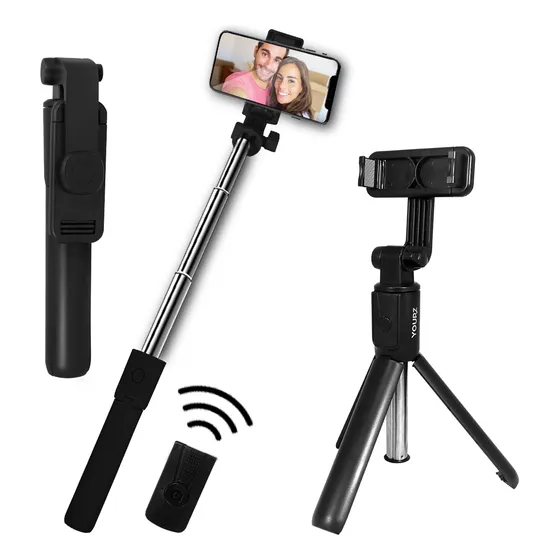 Selfie Stick Tripie Bluetooth Con Control Remoto Inalámbrico Slim Company Portátil Bastón Soporte De Celular Retráctil Para Fotos Y Videos