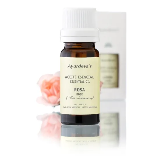 Aceite Esencial Puro Rosa Ayurdeva's 100% Natural