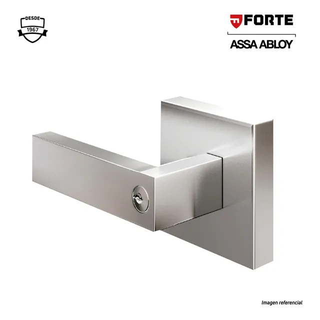 Manija Dormitorio Forte Cuadrada Acero Inoxidable