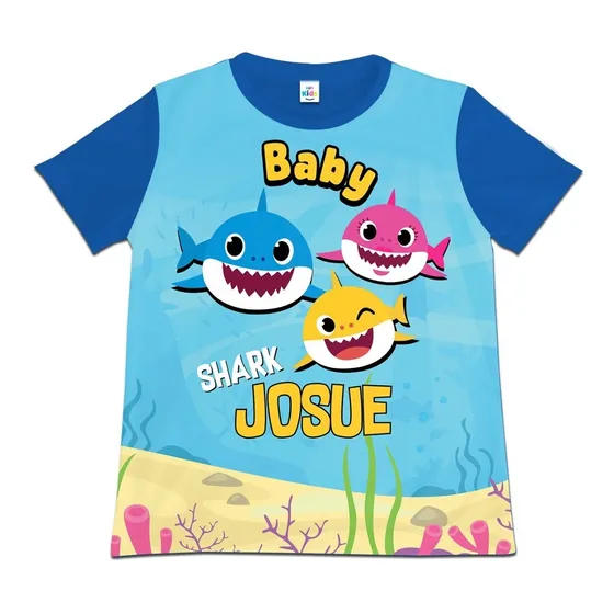 Franela Camisa Niño Niña Baby Shark En Algodon