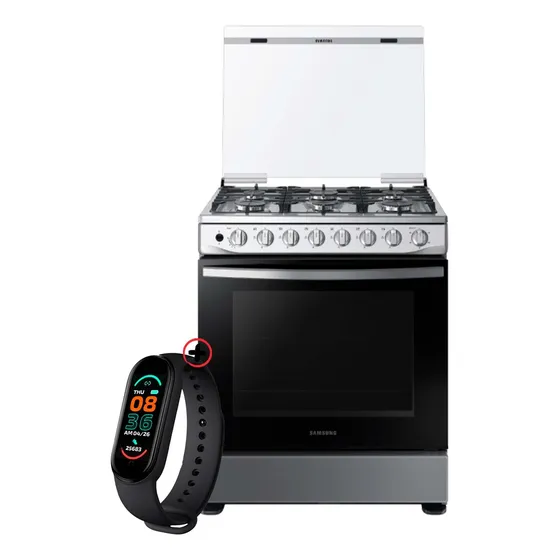 Cocina Samsung A Gas 6 Quemadores Tecnología Antivuelco + Sm