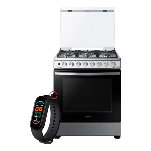 Cocina Samsung A Gas 6 Quemadores Tecnología Antivuelco + Sm