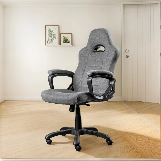 Sillon Oficina Silla Pc Escritorio Regulable Color Gris