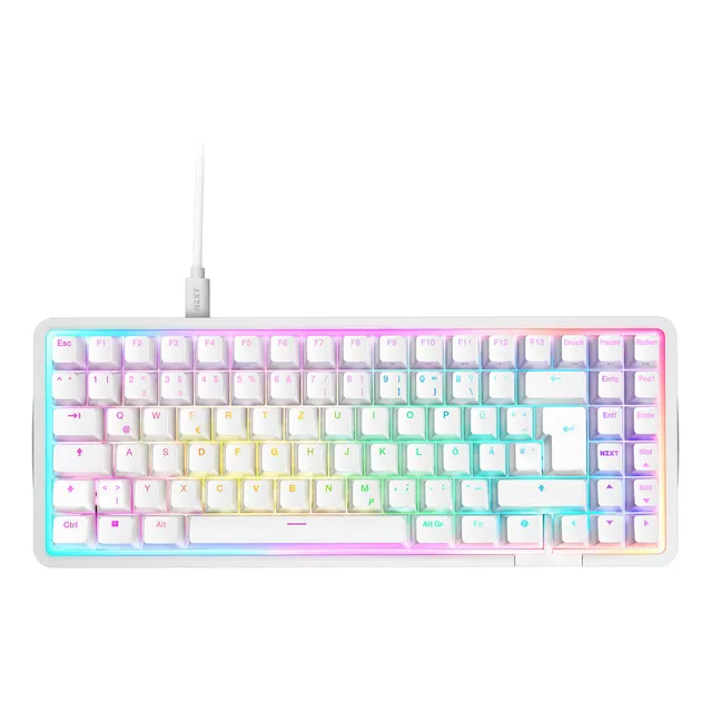Teclado Nzxt Function Elite Mini Tkl Blanco Kb-101nw-us Idioma Inglés US