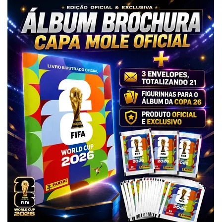 Album Copa Do Mundo 26 Panini Oficial +21 Figuinhas Oficiais