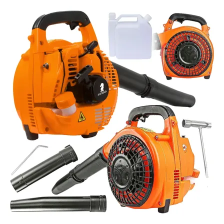 Soprador De Folhas A Gasolina 26cc Allmind Kamaré 7500 Rpm Laranja 127/220v