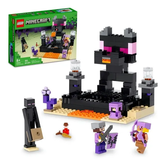 Kit De Construcción Lego Minecraft Combate En El End 21242 Cantidad de piezas 252