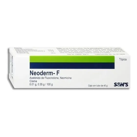 Neoderm-f Neomicina/ Fluocinolona Crema C/40g Son´s Tipo De Piel Piel Delicada
