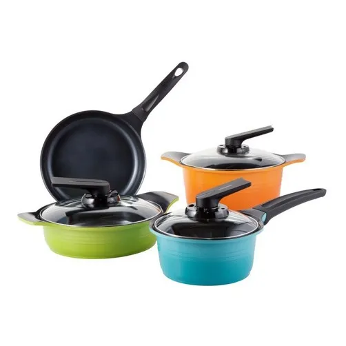 Bateria Cocina Roichen Natural Jgo.7 Pzas Colores