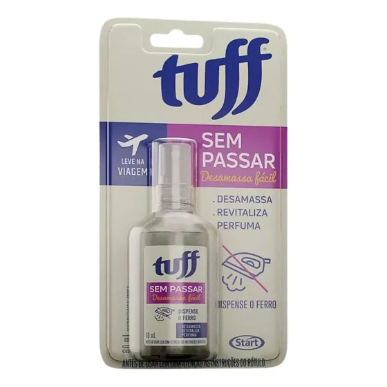 Tuff Sem Passar Desamassa Fácil Roupas Perfumatira Odor 60ml
