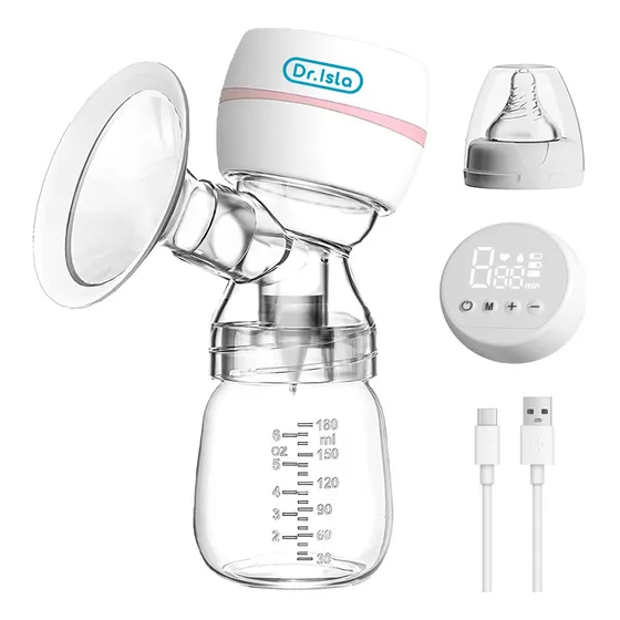 Dr.isla Eb11white Extractor De Leche Eléctrico Sacaleche 3 Modos 9 Niveles Blanco