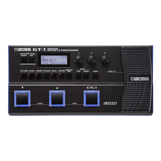 Pedal de efecto Boss GT Guitar Effects Processor GT-1 negro