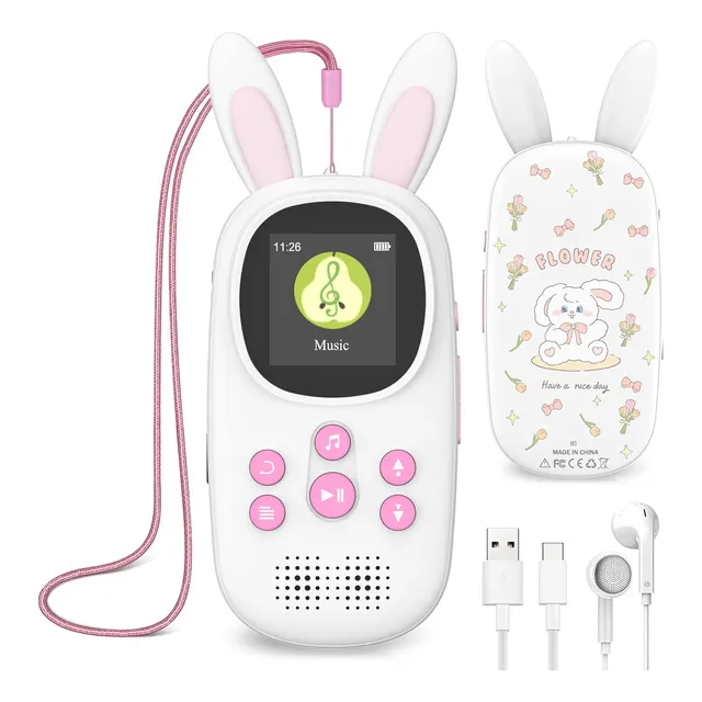 16gb Music Mp3 Player For Kids, Cute Bunny Kids Music Mp3...