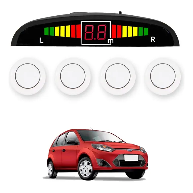 Sensor De Ré Estacionamento Branco Ford Fiesta Rocam 2013