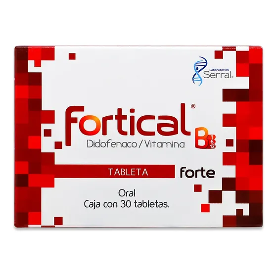 Fortical 30 Tabs Diclofenaco Vitamina B