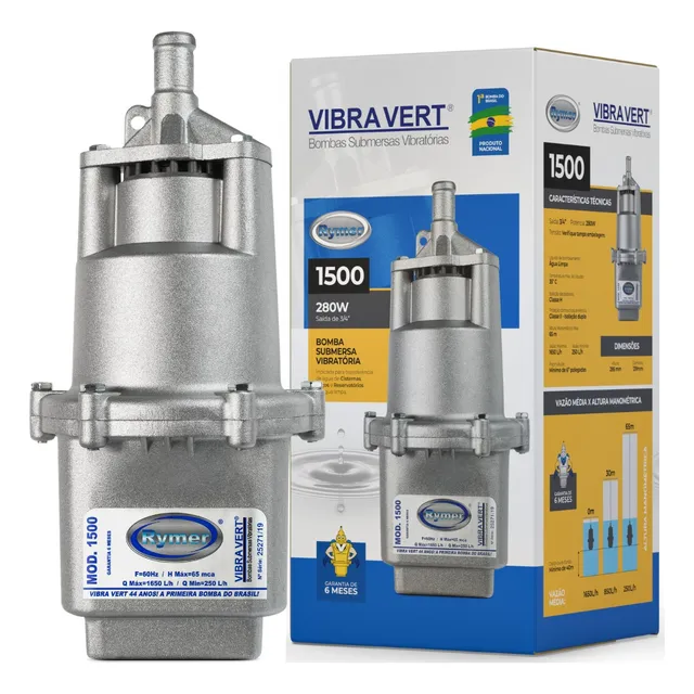 Bomba Submersa P/poço Sapo Rymer 1500 110v Frete Grátis