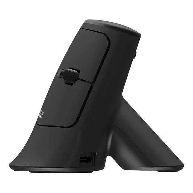 Delux Mv6 Gc, Mouse Vertical Ergonómico Wireless Recargable Color Negro
