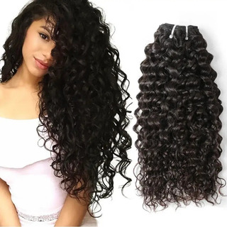 Aplique Cabelo Onda De Ăgua 100% Cabelo Humano Preto Aplique Cabelo Onda De Ăgua 100% Cabelo Humano Preto