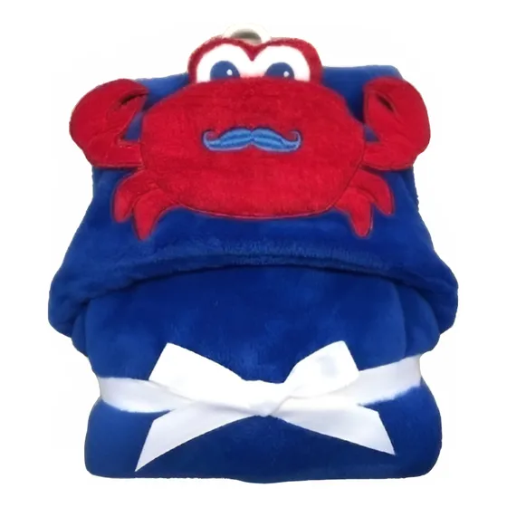 Capucha Flannel Con Bordado De Bebe