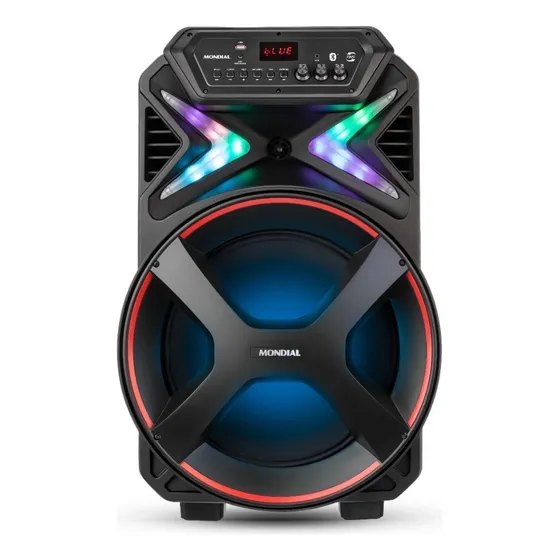 Caixa Amplificada Connect Lights Plus Cm-700 Mondial Cor Preto