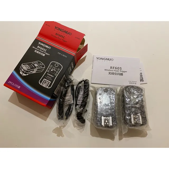 2 Radios Yongnuo Rf 605 C Para Canon (el Par) Rf 605c No Ttl