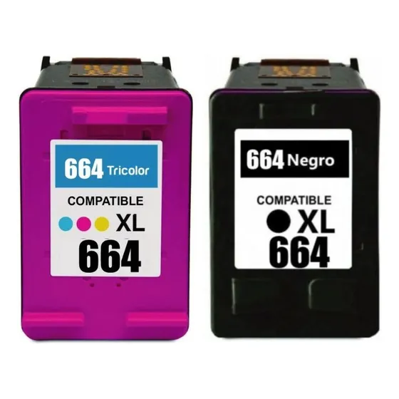 Gneiss 664XL Negro + 664XL Tricolor