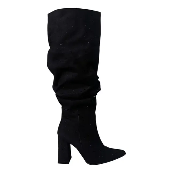 Botas Bucaneras Mujer Vaccari Paris Glitter Negro