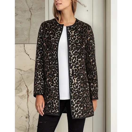 Saco Buzo Cardigan De Dama Animal Print Leopardo Old Navy