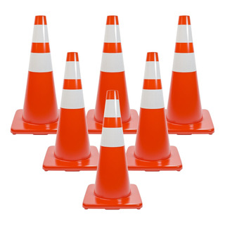 Cono Transito Vial Precaucion Con Reflejante 70 Cm 5 Piezas Cono Transito Vial Precaucion Con Reflejante 70 Cm 5 Piezas